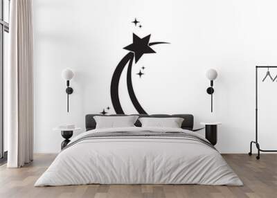 Fast star logo temolate vector Wall mural