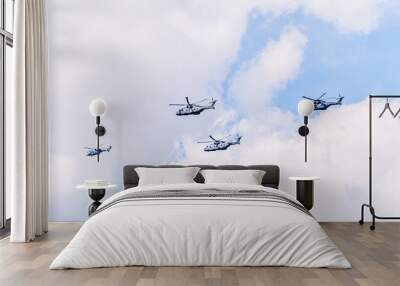 London, United Kingdom, 2nd June 2022 : RAF 70 aircraft flyby to celebrate the Queen's Platinum Jubilee
 Wall mural