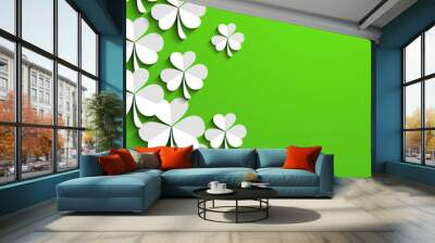 irish shamrock leaves background for happy st. patrick's day. ep Wall mural