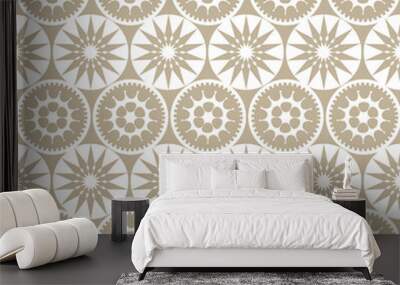 Seamless background with Arabic or Islamic ornaments style patte Wall mural