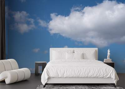 a clear sky and wonderful clouds Wall mural