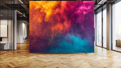 A vibrant explosion of color gradients set against a backdrop of subtle noise, adding a touch of excitement to any design. Wall mural