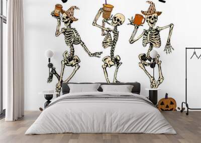 Halloween t shirt design Wall mural