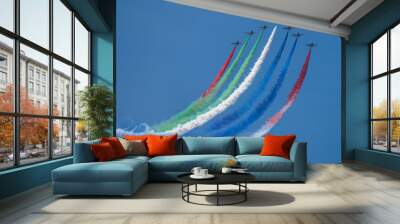 airplane in the sky Wall mural