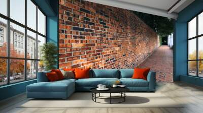 Red brick wall Wall mural