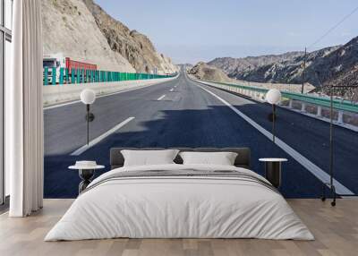 highway on the plain Wall mural