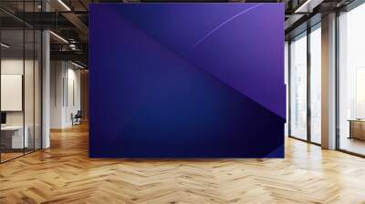 Modern abstract gradient dark purplish blue banner background Wall mural