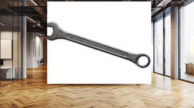 A combination spanner isolated on the transparent background Wall mural