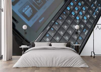 smart phone qwerty keypad angle view 2 Wall mural