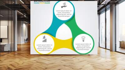 vector circle element for infographic. Wall mural