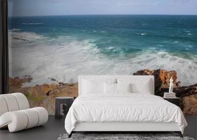 Cape Agulhas, the sourthern most tip of Africa and where the two oceans meet Wall mural