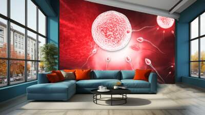 sperm and egg Wall mural