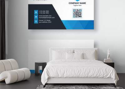 Modern Creative and Clean Business Card Template Wall mural