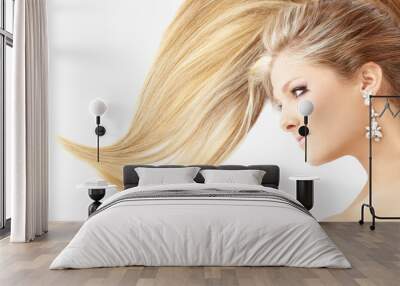 Charming hairdress Wall mural