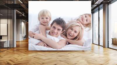 happiness family Wall mural