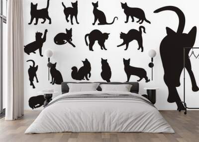 Cats collection Wall mural