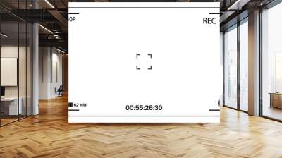 Camera viewfinder. user interface Wall mural