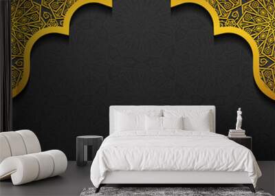 floral background with traditional ornament Wall mural