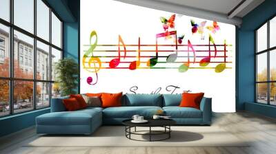 abstract colorful vector background Wall mural