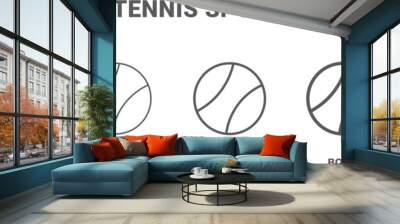 tennis sport ball icon. Thin, regular, bold and more tennis sport ball icon from sport and game collection. Editable tennis sport ball symbol can be used web and mobile Wall mural