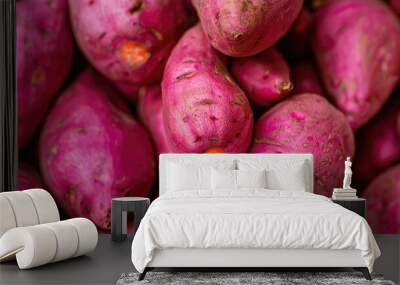 Close up of sweet potato Wall mural