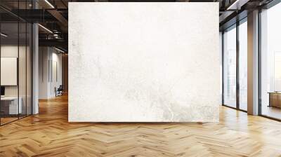 white  wall texture, grunge background Wall mural