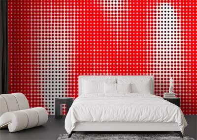 Abstract colorful halftone texture dots pattern minimal multicolor abstract background vector illustration, vibrant trendy texture with colors cover design template halftone seamless background. Wall mural