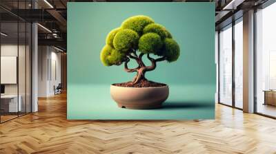 bonsai tree in a pot Wall mural