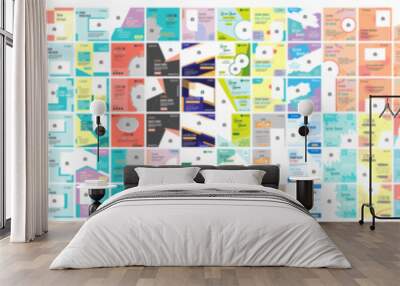 Mega collection of 150 social media post design template	
 Wall mural