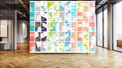 Mega collection of 175 social media story design template Wall mural