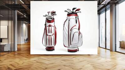 professional golf bag, isolated white background
 Wall mural