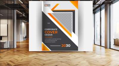 Corporate business brochure book cover design template Wall mural