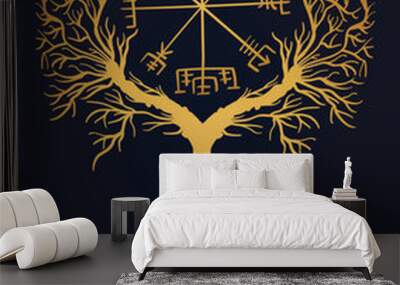 Tree of Life , Yggdrasil vector	
 Wall mural