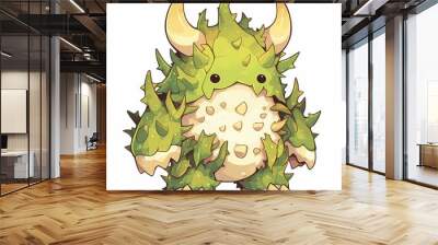 Cute and Magical Elemental Golem Wall mural