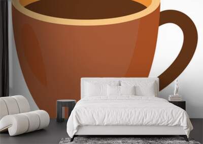 Coffee cup logo icon vector illustration. Wall mural