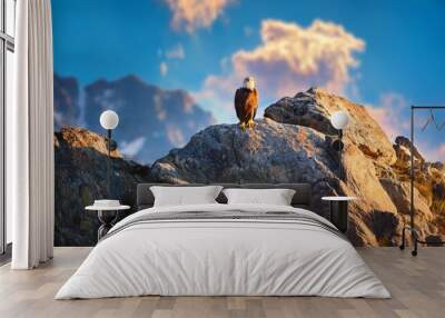 fire in the mountains Wall mural