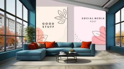 Sale square banner template for social media posts, mobile apps, banners design, web, and internet ads. Trendy abstract square template with colorful concept. Wall mural