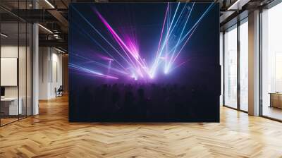 Show laser electronic music party Wall mural