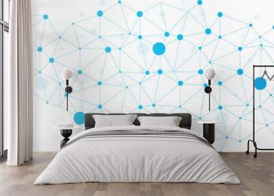 abstract plexus technology futuristic network background Wall mural