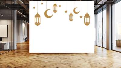 Ramadan kareem lamp lantern. Islamic Lanterns Hanging Decoration Wall mural