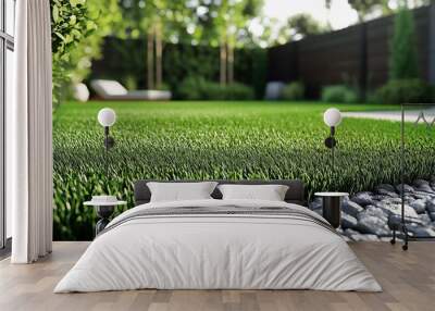 Artificial grass. Wall mural