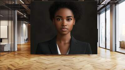 Portrait of a young attractive african american woman. portrait of a woman attorney. civi rights lawyer. Wall mural