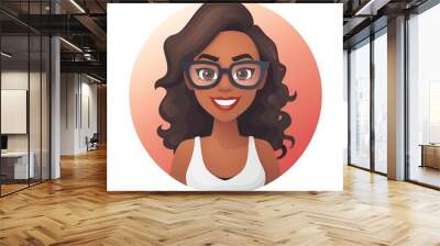 Social media portait avatar Wall mural