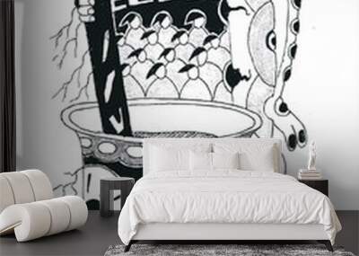 painting vignette abstrac design beckground vector
 Wall mural