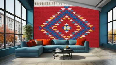 colorful carpet, traditional handmade carpet in Greece. Wall mural