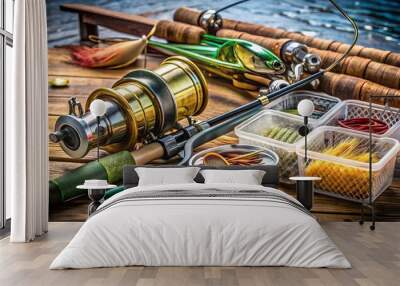 image fishing tackle Wall mural