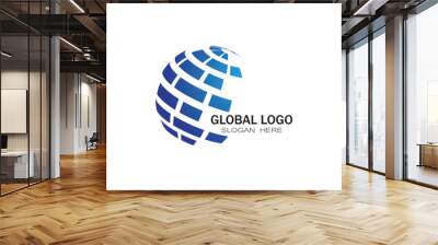 Global Logo Vector Art  Icons  and Graphics Wall mural