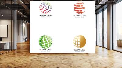 Global Logo Vector Art  Icons  and Graphics Wall mural