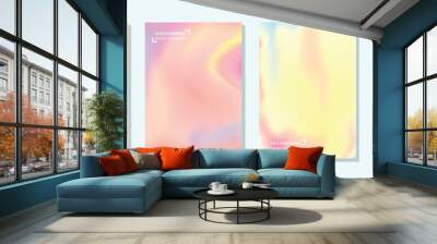 abstract colorful background set Wall mural