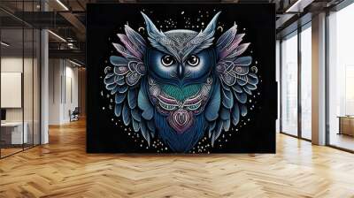 owl illustration Wall mural